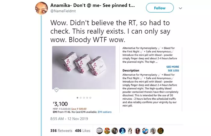 ere's the tweet that drew attention to the product