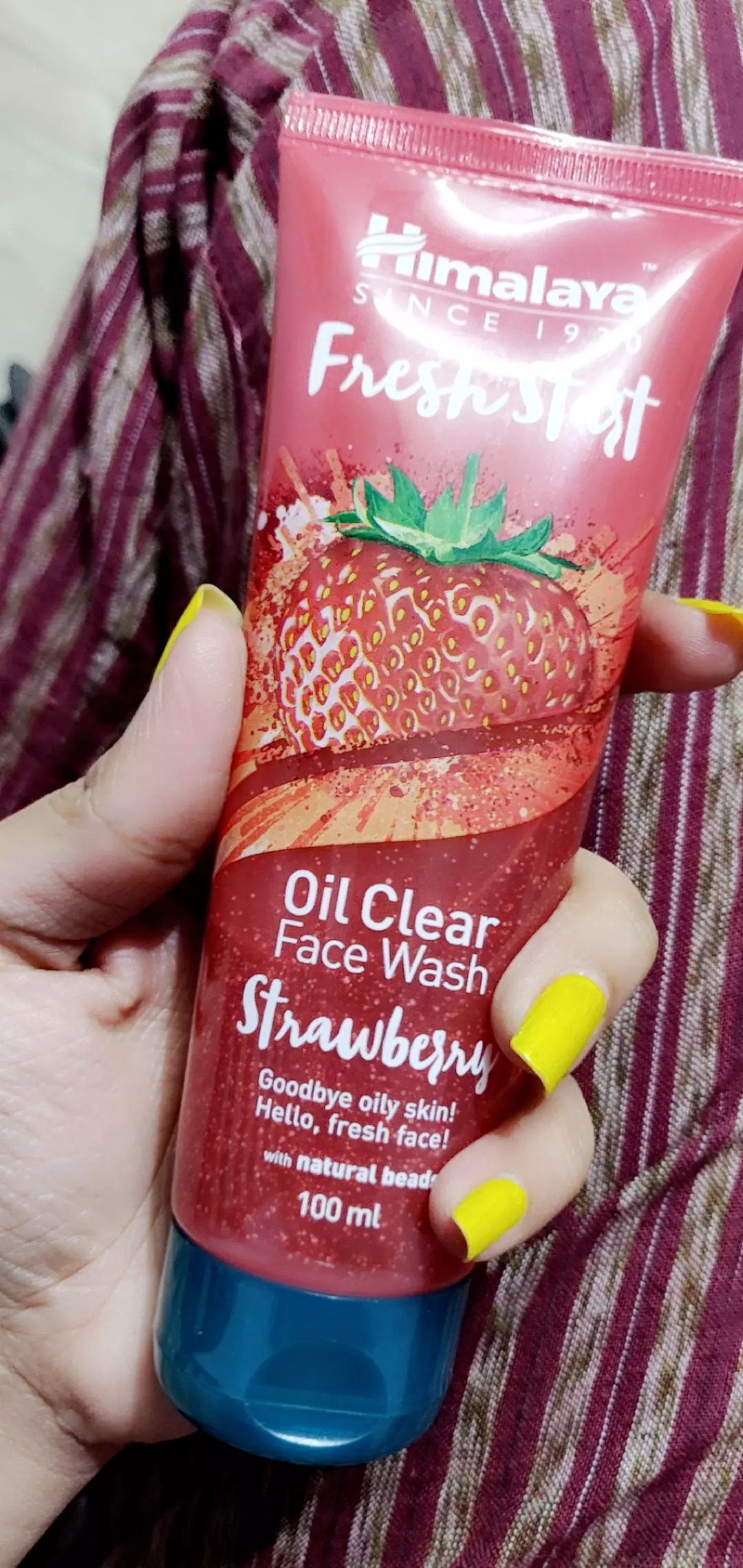 Himalaya Herbals Fresh Start Oil Clear Strawberry Face Wash Genuine