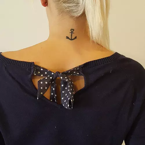 Anchored love tattoo design