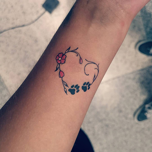 Animal love tattoo design