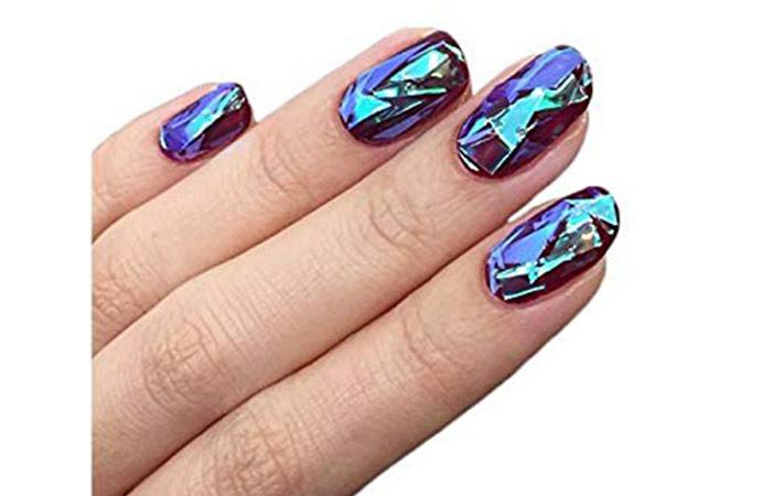 BTArtbox Mixed Color Reflective Mirror Nail Design