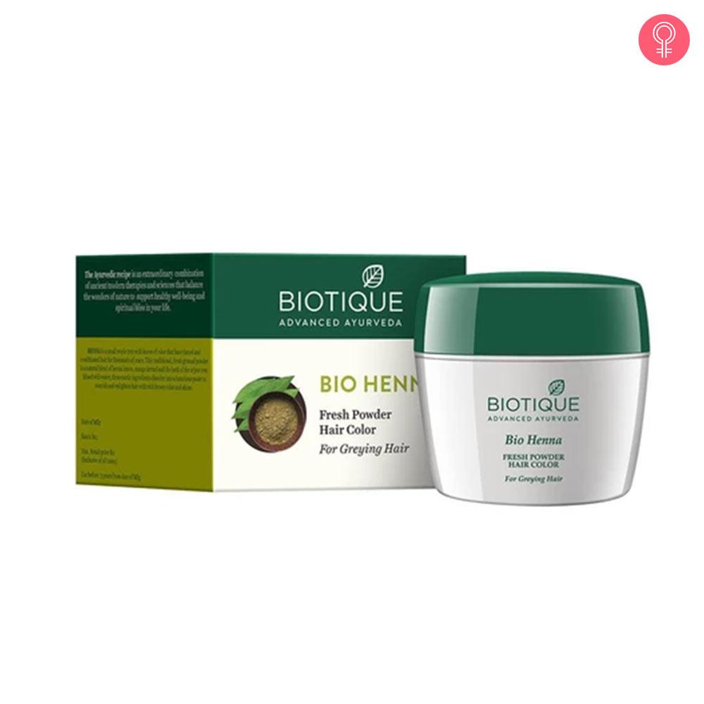 Biotique Bio Henna Fresh Powder Hair Colour For Greying Hair Reviews