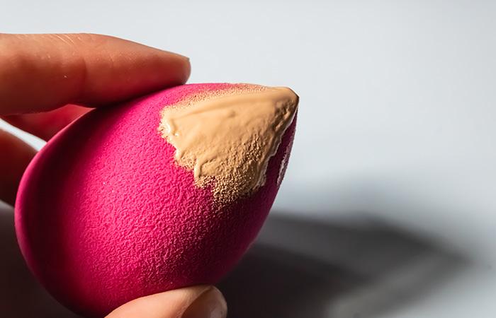 Dampen Your Beauty Blender Before Using It