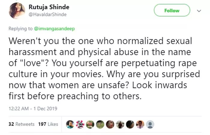 Director of Lootera, Vikramaditya Motwane called Sandeep Vanga out in a shady tweet-3