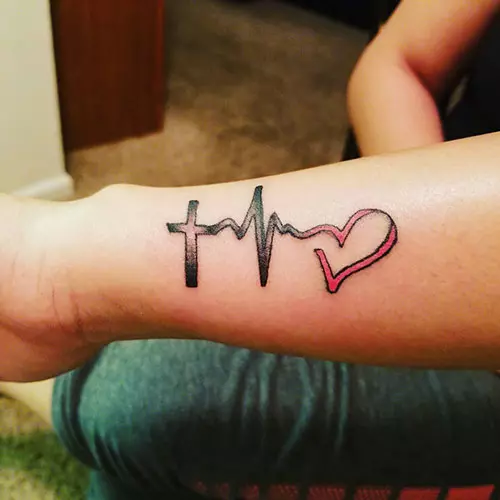 Faith love tattoo design