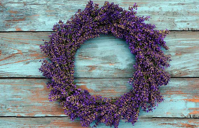 Fragrant Lavender Flower Wreath