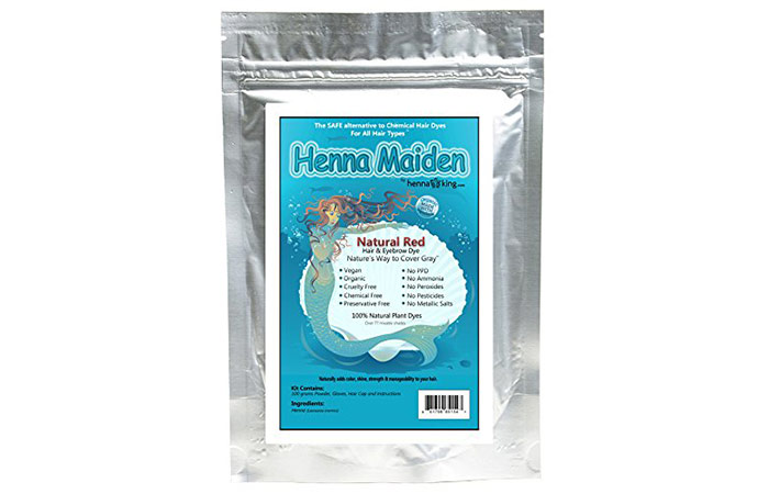 Henna Maiden Radiant Natural Red Hair Color