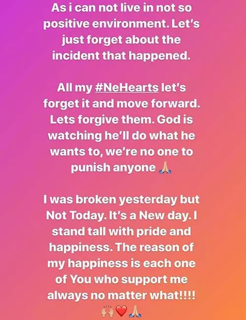 However, this one has deeply hurt her.