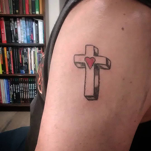 Jesus love tattoo design