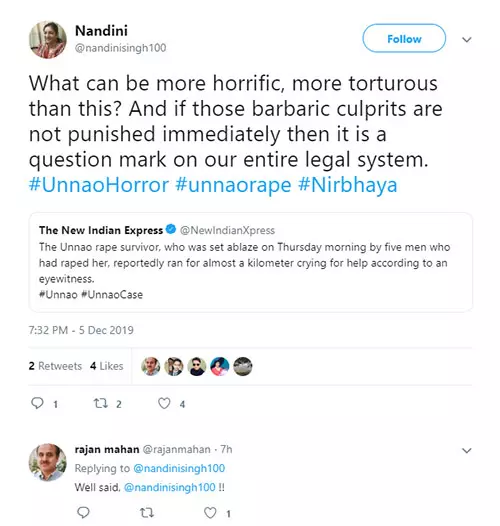 Justice Fails Us Once Again Unnao Rape Victim Set Ablaze By Accused Out On Bail