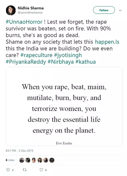 Justice Fails Us Once Again Unnao Rape Victim Set Ablaze By Accused Out On Bail