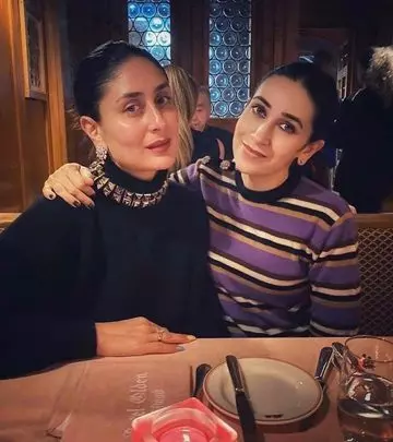 Karisma And Kareena Celebrate Holiday Dinner With Crepes And Spaghetti. A Yummy Cheat Meal Indeed!