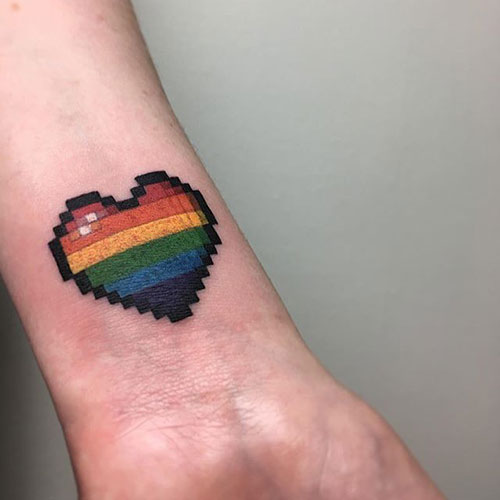 LGBT love tattoo design