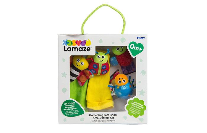 Lamaze Gardenbug Footfinder And Wrist Rattle Set