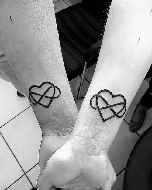 Love infinity tattoo design