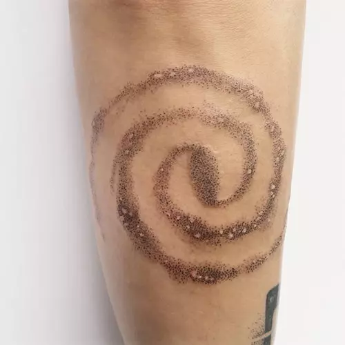 Milky way space tattoo