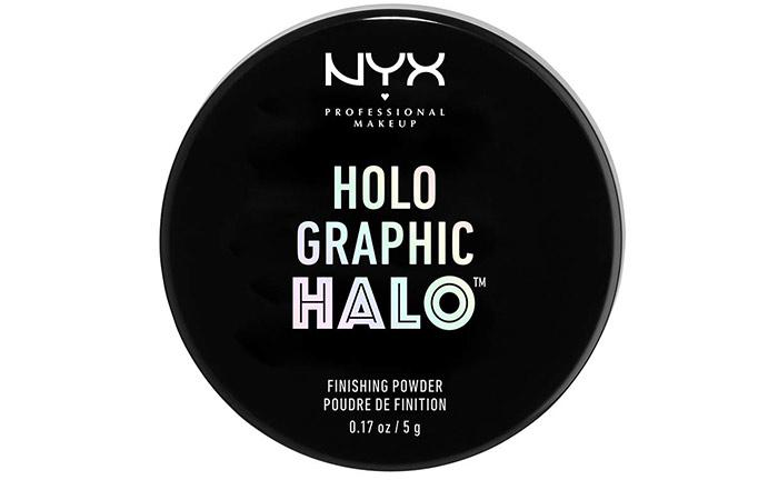 NYX Professional Makeup holographic halo finishing powder
