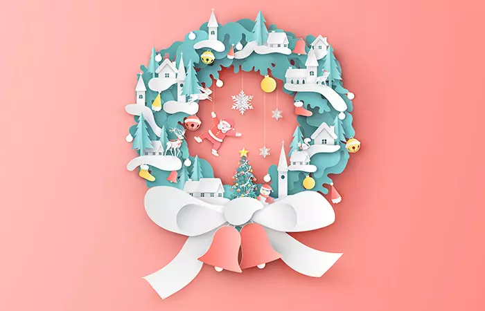 Paper Craft Wreath