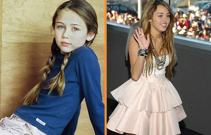 Miley Cyrus growing up 4