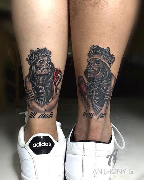 King and Queen, Couples Tattoo