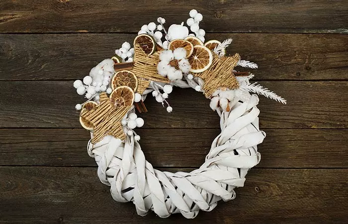 White Paper Wreath