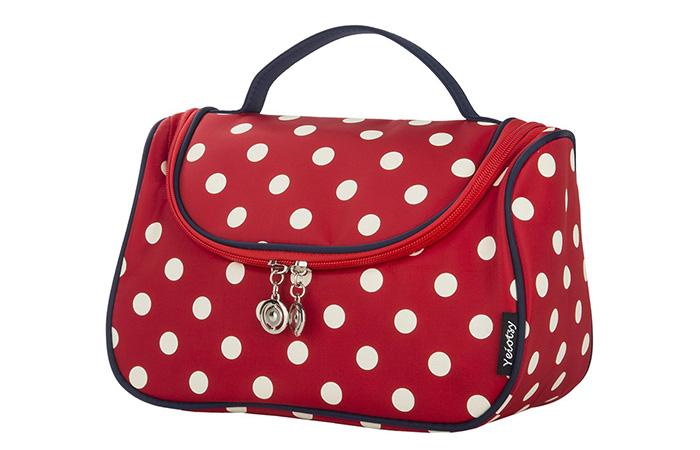 Yeiotsy Stylish Polka Dots Cosmetic Bag For Women