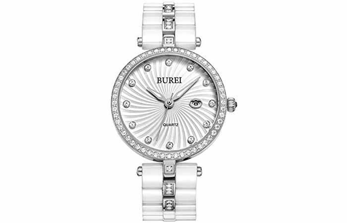 BUREI Women's Elegant Analog Quartz Wrist Watches