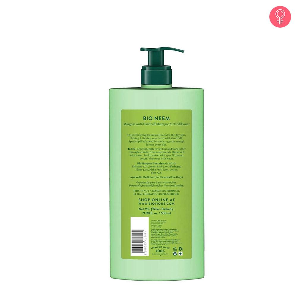 Biotique Bio Neem Margosa AntiDandruff Shampoo and Conditioner Reviews