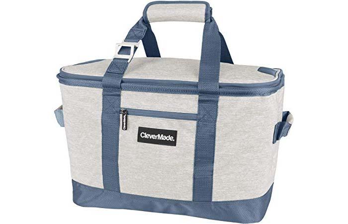 CleverMade Collapsible 50 Can Soft Sided Cooler Bag