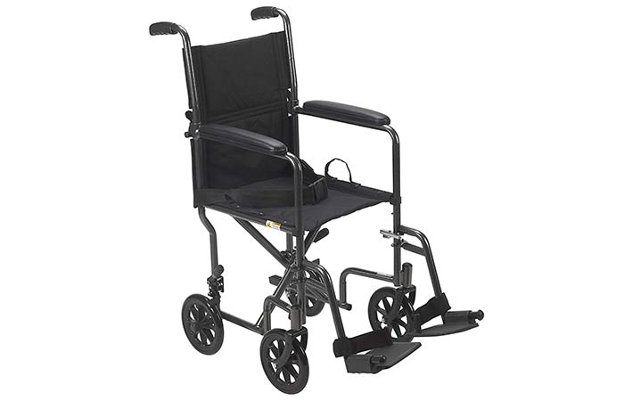 Drive Medical Lightweight Steel Transport Wheelchair