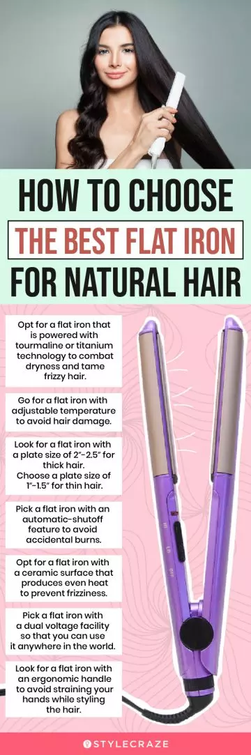 How To Choose The Best Flat Iron For Natural Hair (infographic)