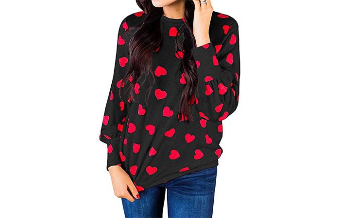 Ivay Heart-Printed Top