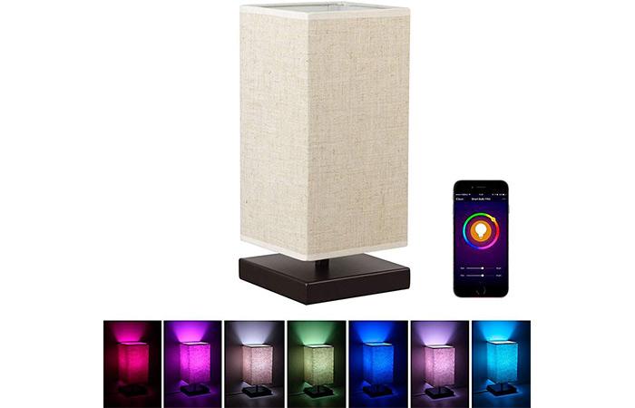 MLGB Alexa Wi-Fi Smart Wood Table Lamp