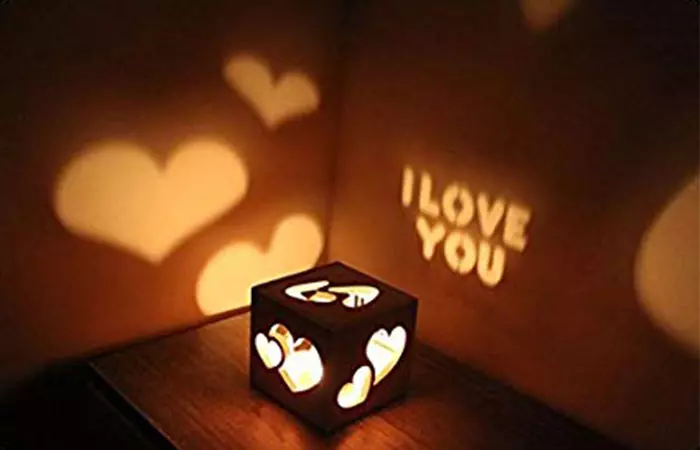 Personalized Candle Shadow Cube Can