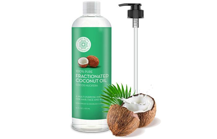 Pure Body Naturals 100% Pure Fractionated Coconut Oil