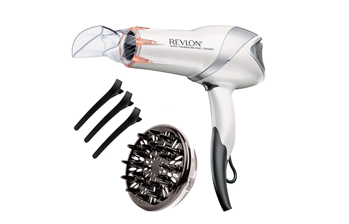 Revlon 1875 W Damage Protection Infrared Hair Dryer With Hair Clips