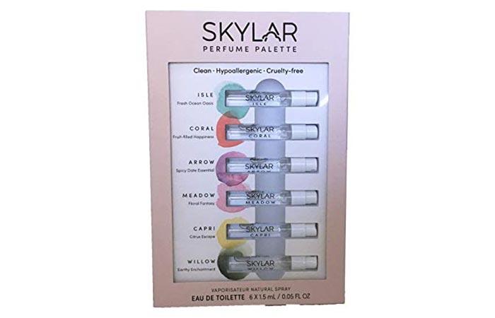 Skylar Perfume Palette - Sampler of Six Unisex Fragrances