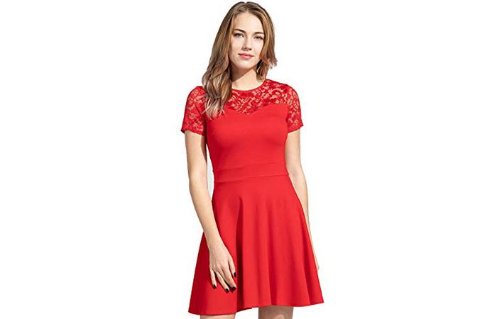 Sylvestidoso A-Line Pleated Cocktail Dress