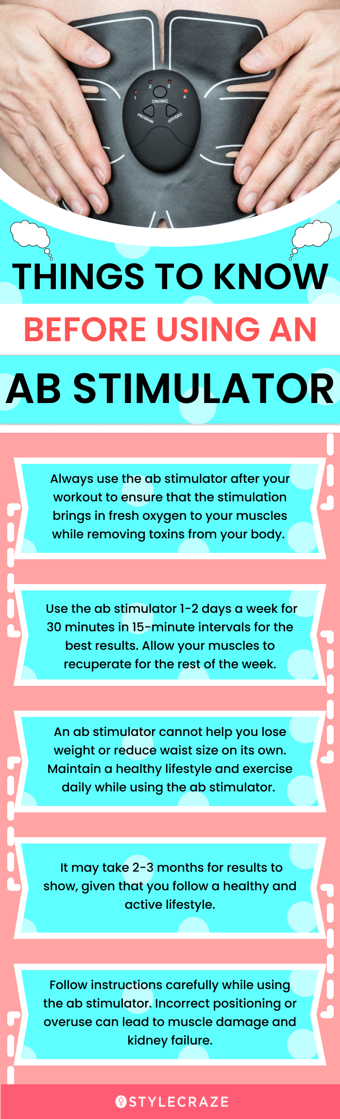 Things To Know Before Using An Ab Stimulator(infographic)