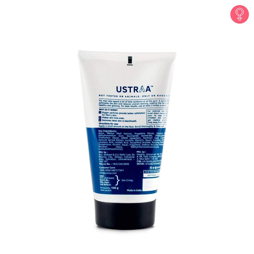 Ustraa Face Scrub De Tan Reviews, Ingredients, Benefits, How To Use, Price