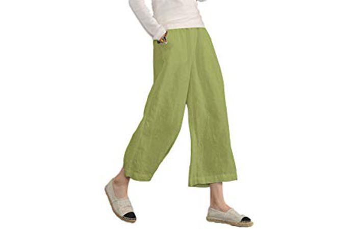 Women's Elastic Waist Casual Loose Trousers