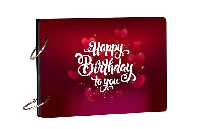 Wooden photo album