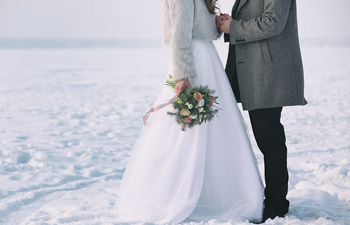 Amazing winter wedding destination