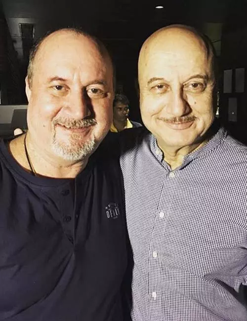 Anupam Kher and Raju Kher