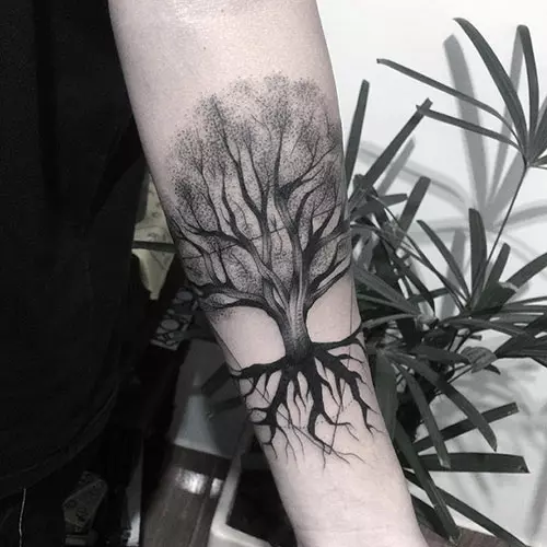 Ash tree of life tattoo design