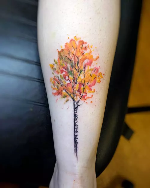 Aspen tree of life tattoo design
