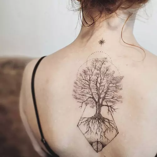 Beech tree of life tattoo design