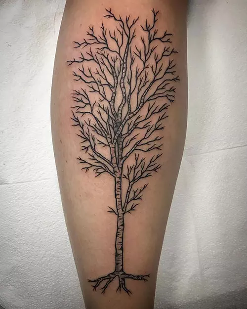 Birch tree of life tattoo design