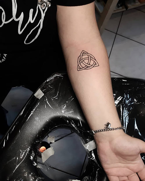 Celtic triangle tattoo design
