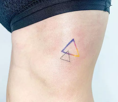 Cool triangle tattoo design